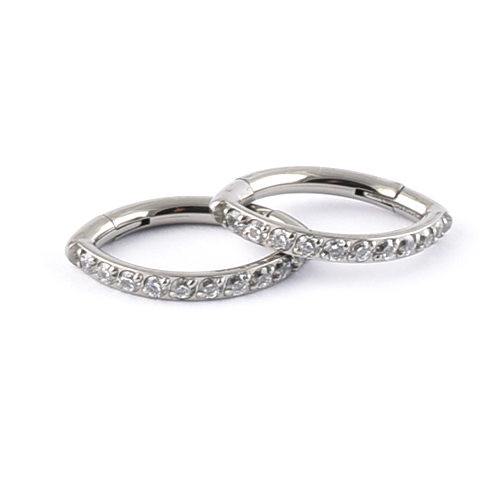 Collection of Rook rings for ear piercings